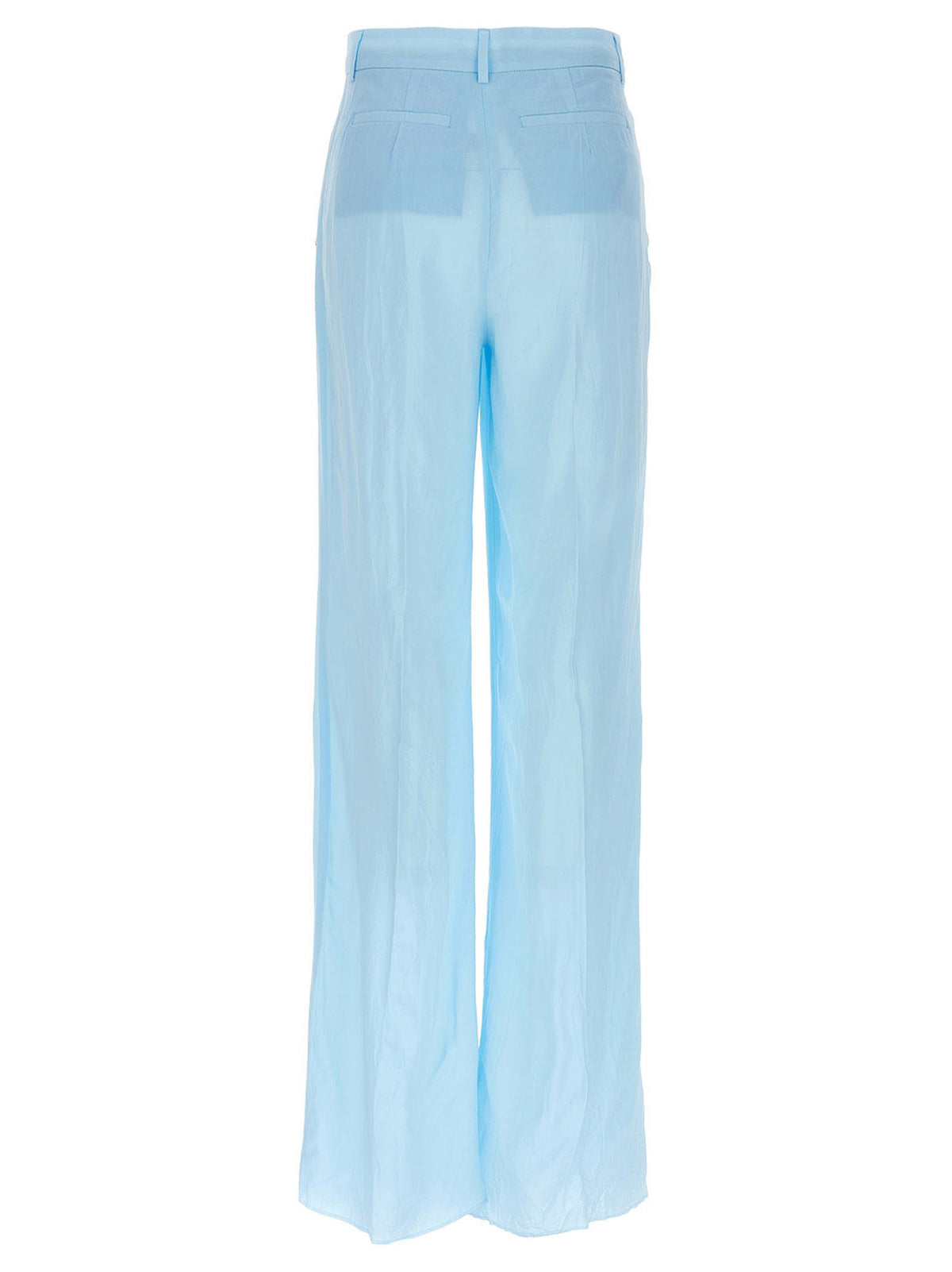 Sportmax Women's Viscose Trousers - Light Blue