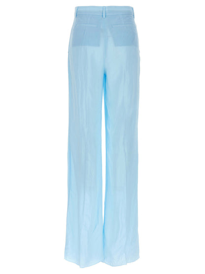 Sportmax Women's Viscose Trousers - Light Blue