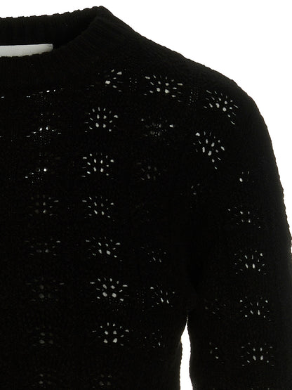 Cardigan by Sportmax for women in cashmere black features an impeccable silhouette, showcasing a sophisticated and detail for a truly impeccable finish.