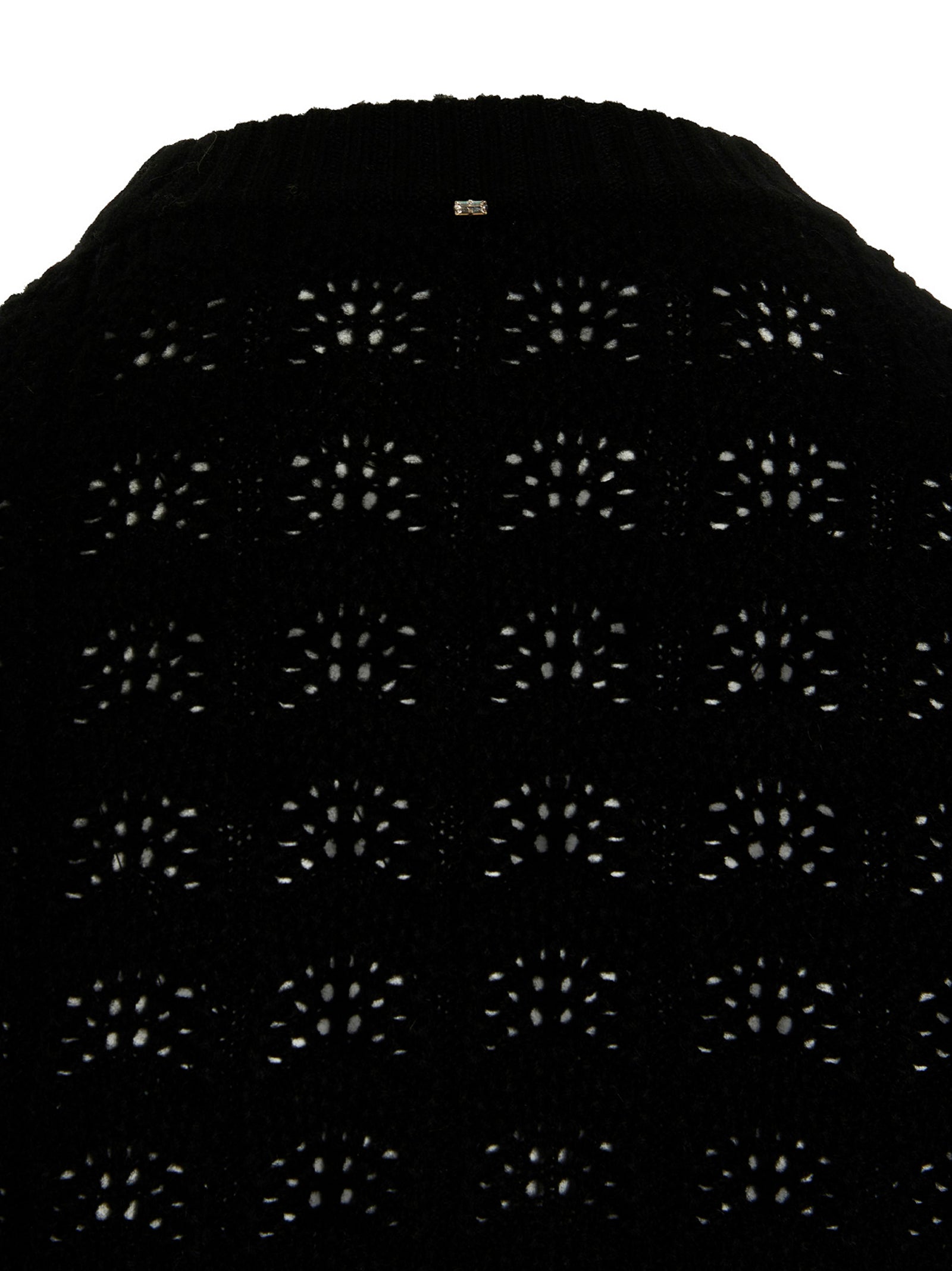 Cardigan by Sportmax for women in cashmere black features a dramatic silhouette, showcasing a sophisticated and dramatic detail for a timeless, premium look.