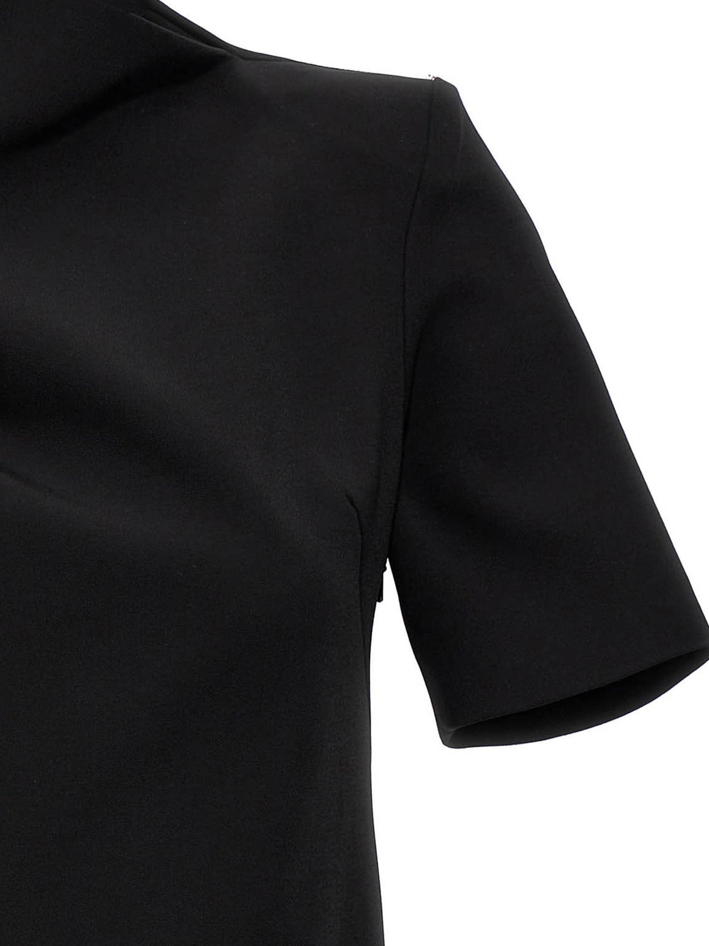 Dress by Sportmax for women in stretch viscose black features an sultry silhouette defined by a and , falling to an sultry maxi short for a sultry look.