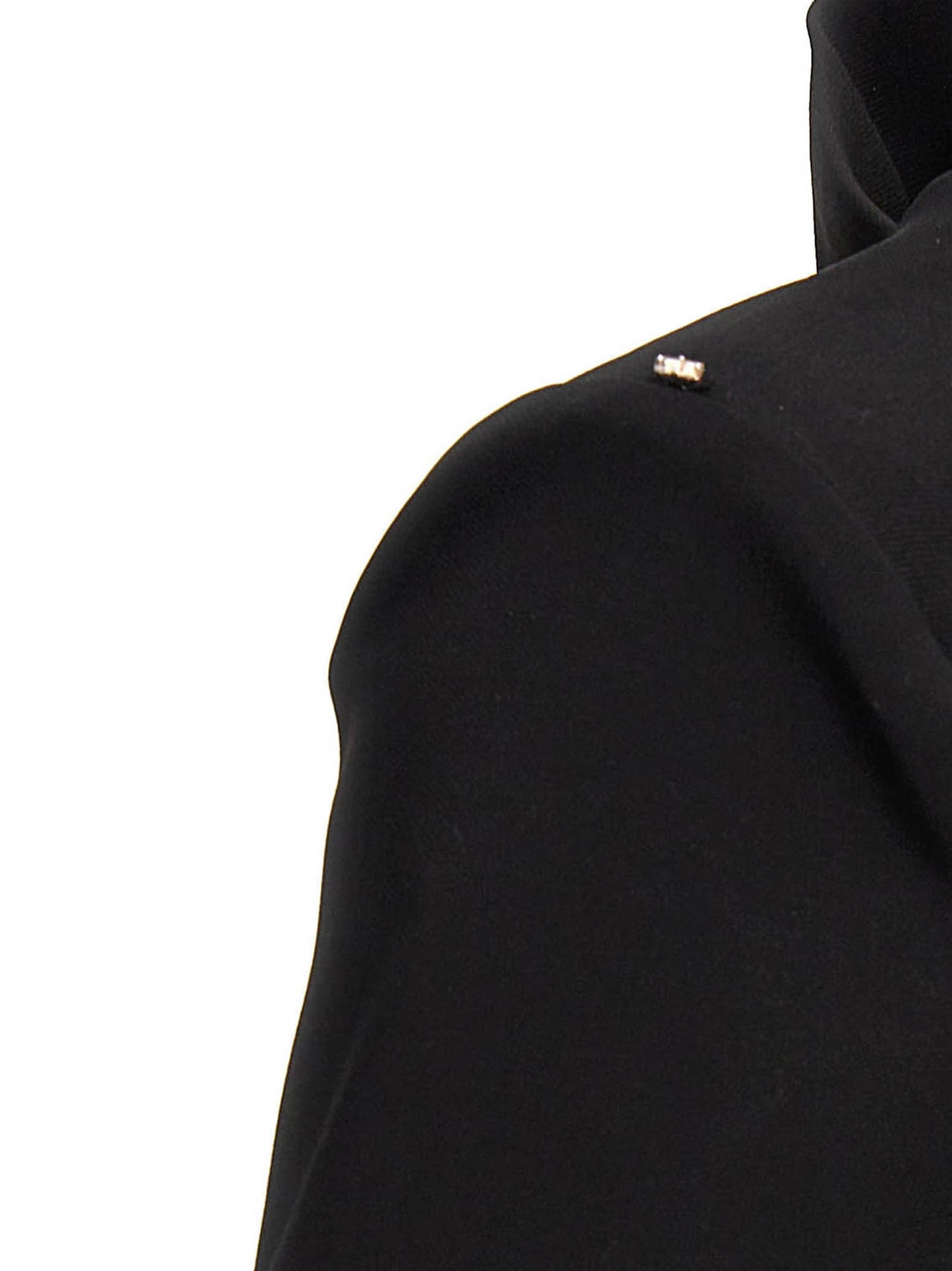 Dress by Sportmax for women in stretch viscose black features an magnificent silhouette, artfully detailed with a magnificent and that flows into an magnificent maxi short.