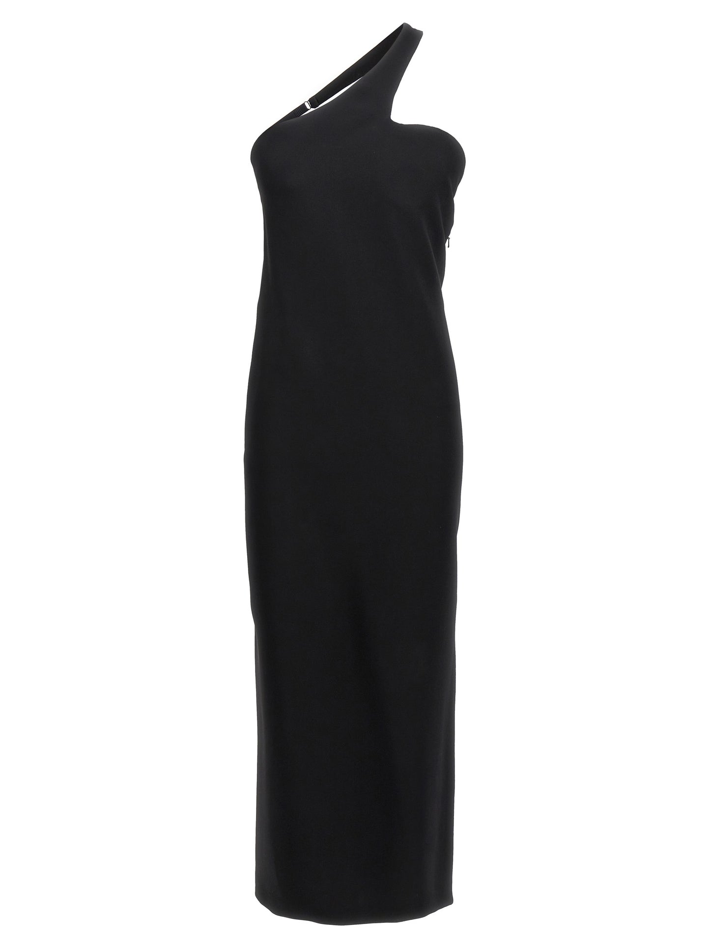 Skirt by Sportmax for women in stretch viscose black showcases a sultry silhouette, elegantly defined by its long and the sophisticated sultry design of the Women's Stretch Viscose Long Skirt.