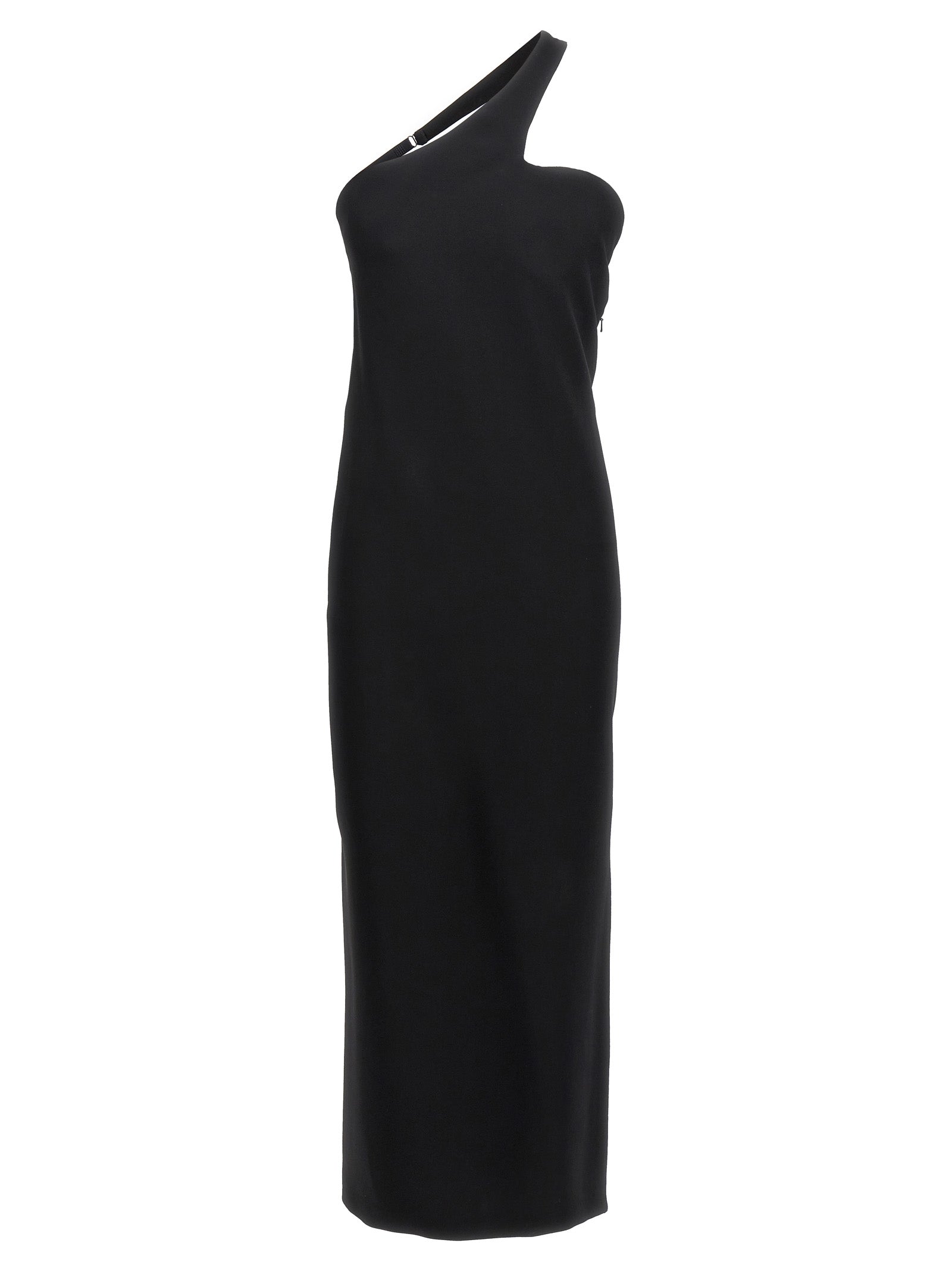 Skirt by Sportmax for women in stretch viscose black showcases a sultry silhouette, elegantly defined by its long and the sophisticated sultry design of the Women's Stretch Viscose Long Skirt.