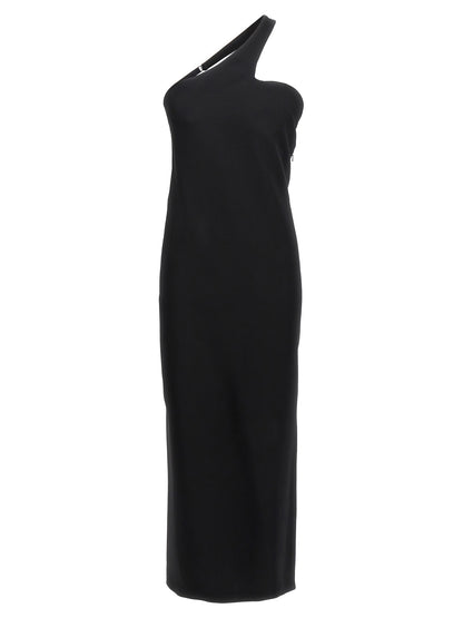 Skirt by Sportmax for women in stretch viscose black showcases a sultry silhouette, elegantly defined by its long and the sophisticated sultry design of the Women's Stretch Viscose Long Skirt.