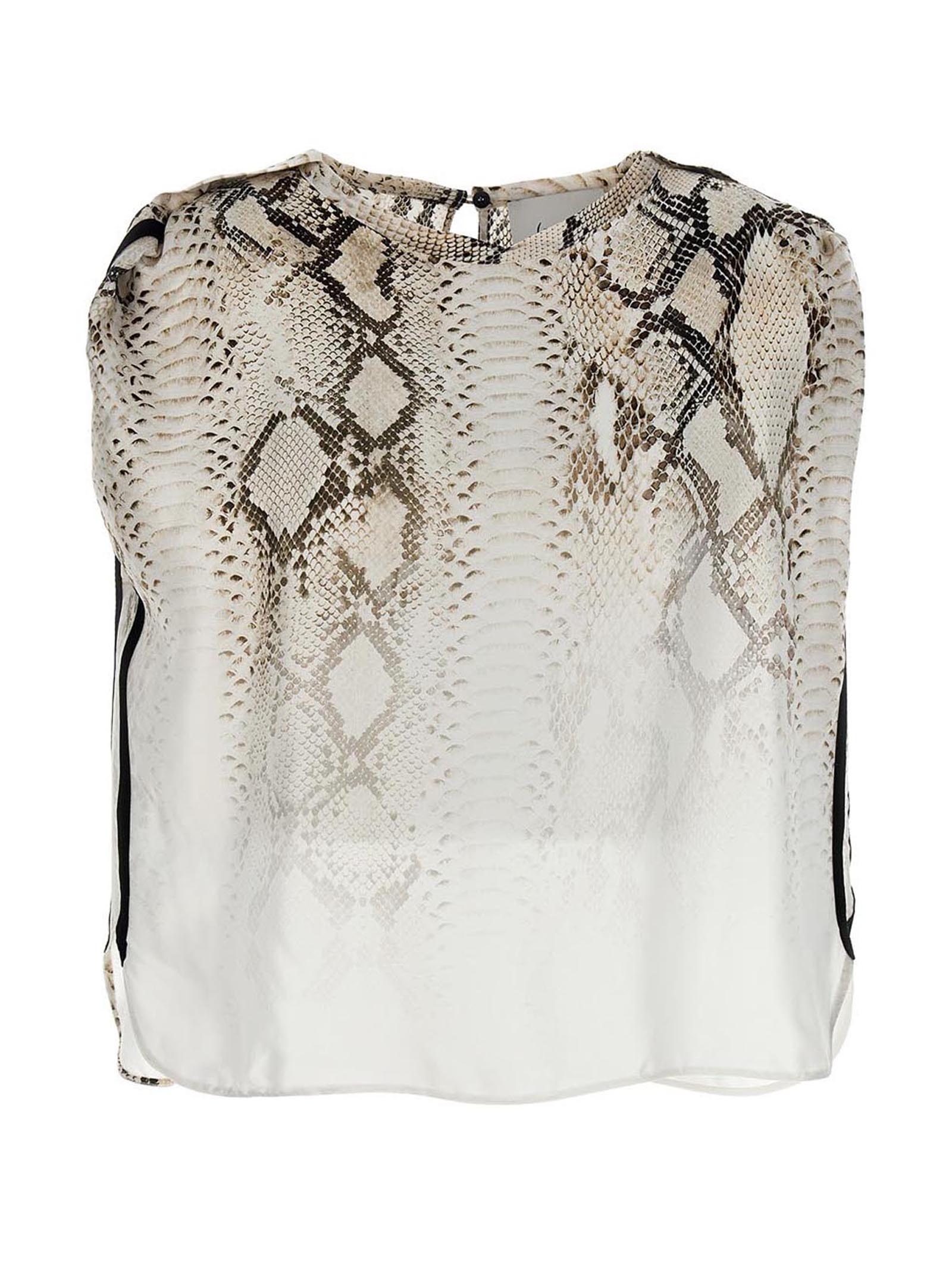 Blouse by NUDE for women in viscose multicolor, nude, patterned & print features an polished silhouette, showcasing a sophisticated and short-sleeve detail for a truly polished finish.
