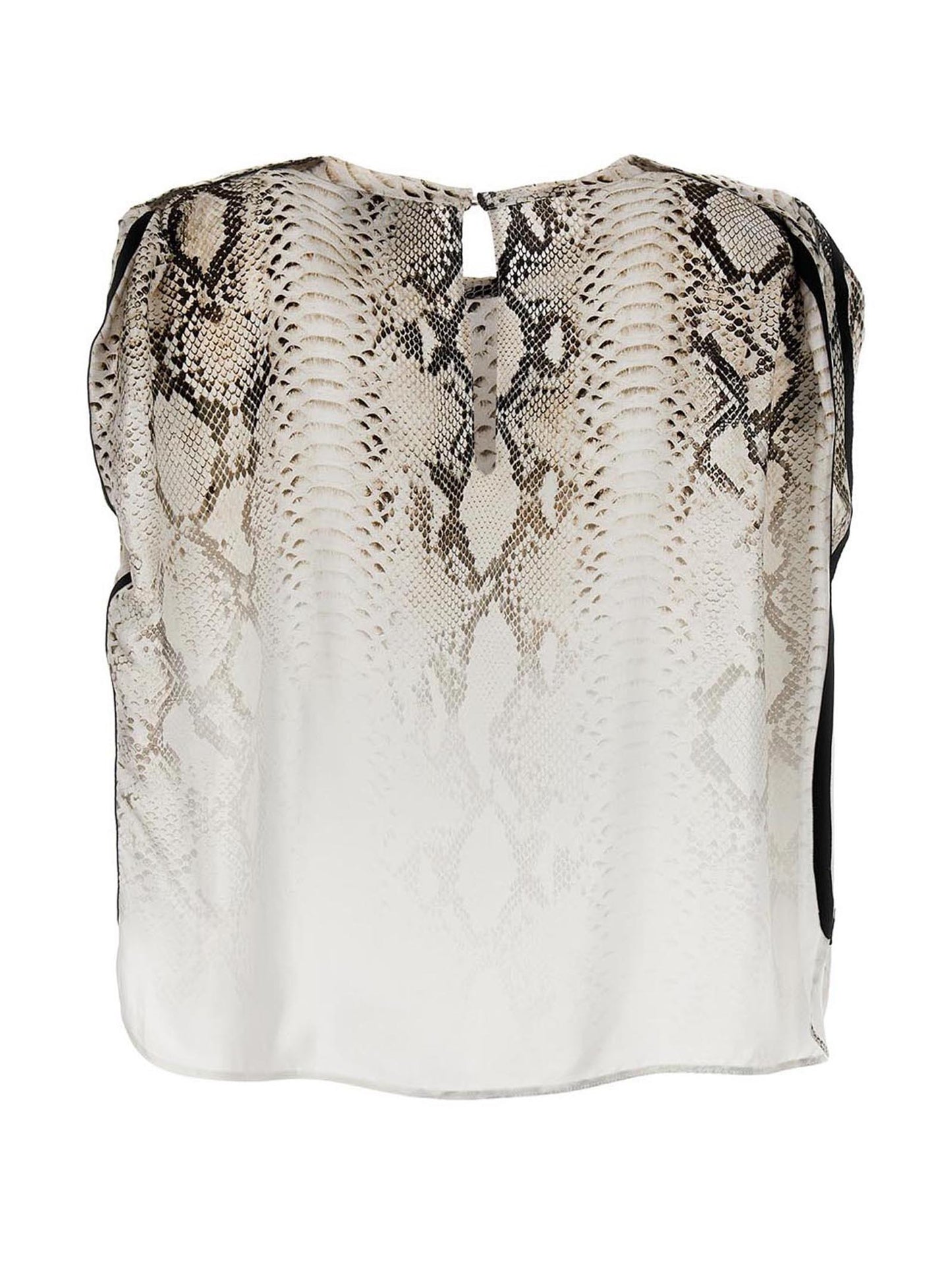 Blouse by NUDE for women in viscose multicolor, nude, patterned & print showcases a sharp silhouette, elegantly detailed with a sharp and sharp .