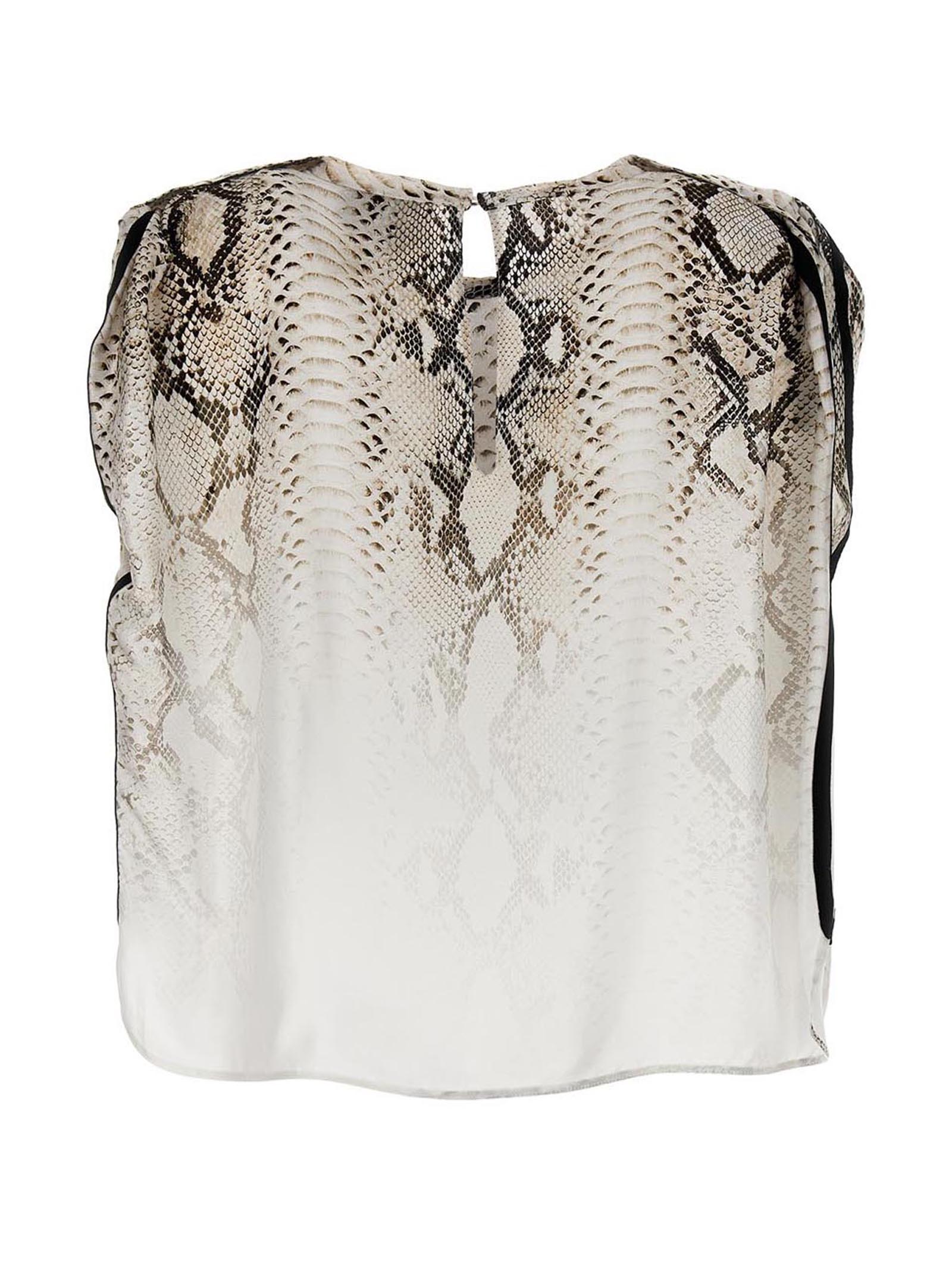 Blouse by NUDE for women in viscose multicolor, nude, patterned & print showcases a sharp silhouette, elegantly detailed with a sharp and sharp .