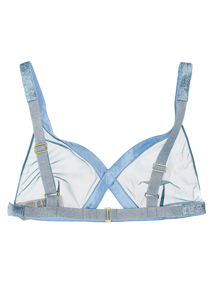 Bra by Tom Ford for women in polyamide light-blue features a sultry design from the Women's Polyamide Bra collection, offering a sultry fit and sophisticated support for an elegant silhouette.