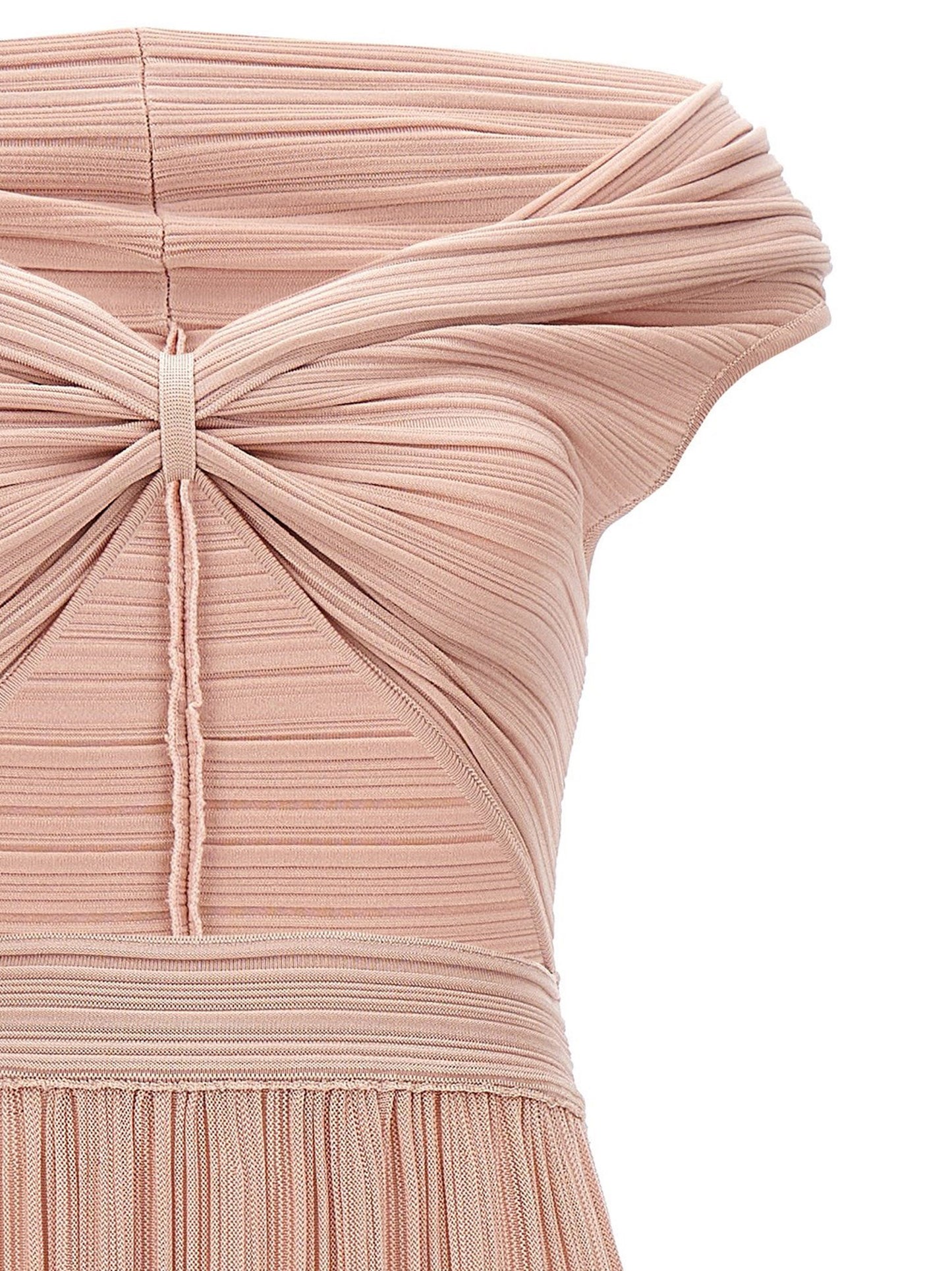 ANTONINO VALENTI Women's Stretch Polyamide Viscose Dress - Multicolor Pink