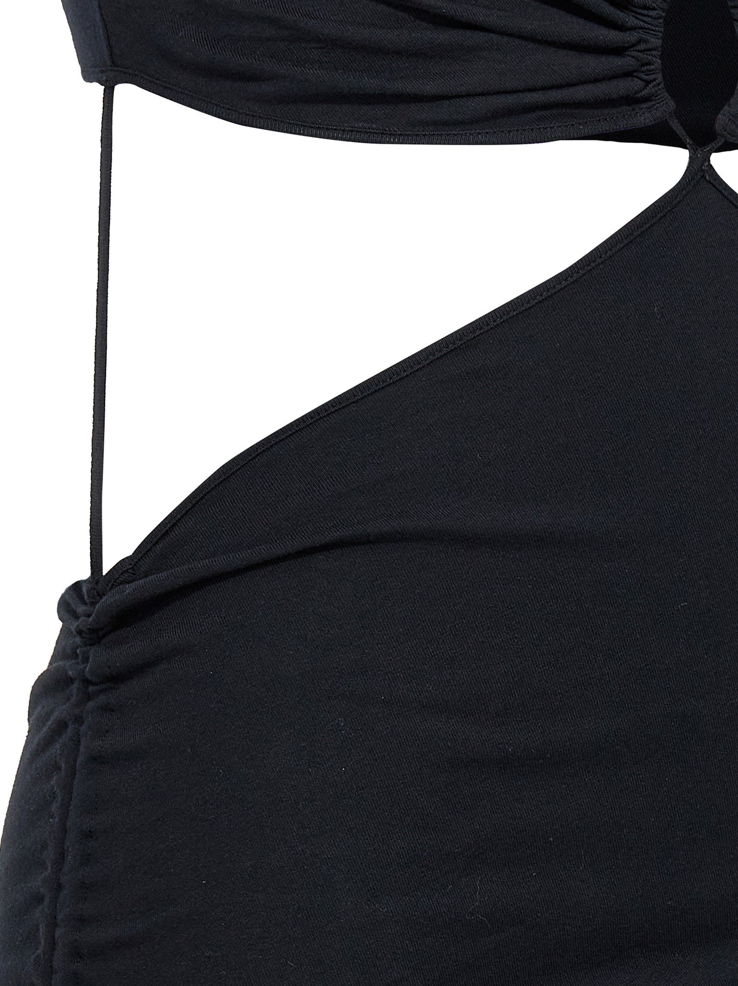 Dress by Nensi Dojaka for women in cotton black features an sultry silhouette defined by a and , falling to an sultry midi short for a sultry look.