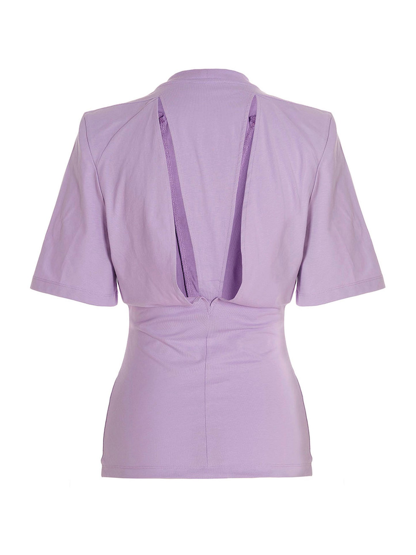 T-Shirt by The Attico for women in cotton purple features an on trend silhouette, perfectly showcasing a on trend and crew neckline for an elevated aesthetic.