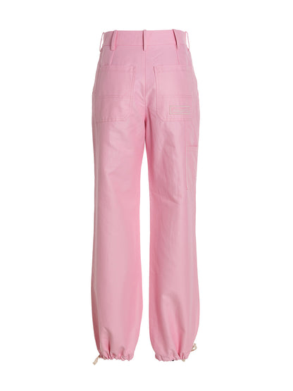 Casual Pants by Marni for women in polyamide linen & cotton multicolor & pink features a polished silhouette with a polished , reaching a polished long and finished with a polished .