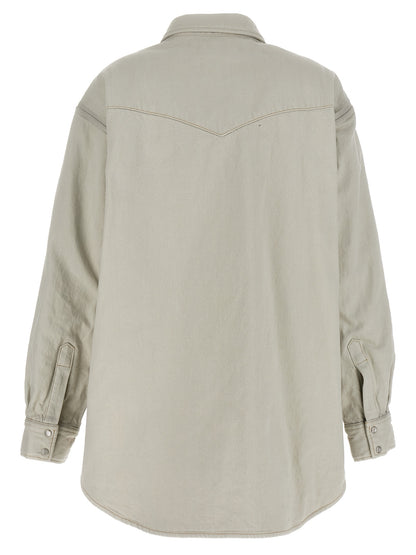 Trucker Jacket by Maison Margiela for women in denim cotton white features an on trend silhouette, showcasing refined pockets & insulated and a sophisticated for a truly on trend finish.