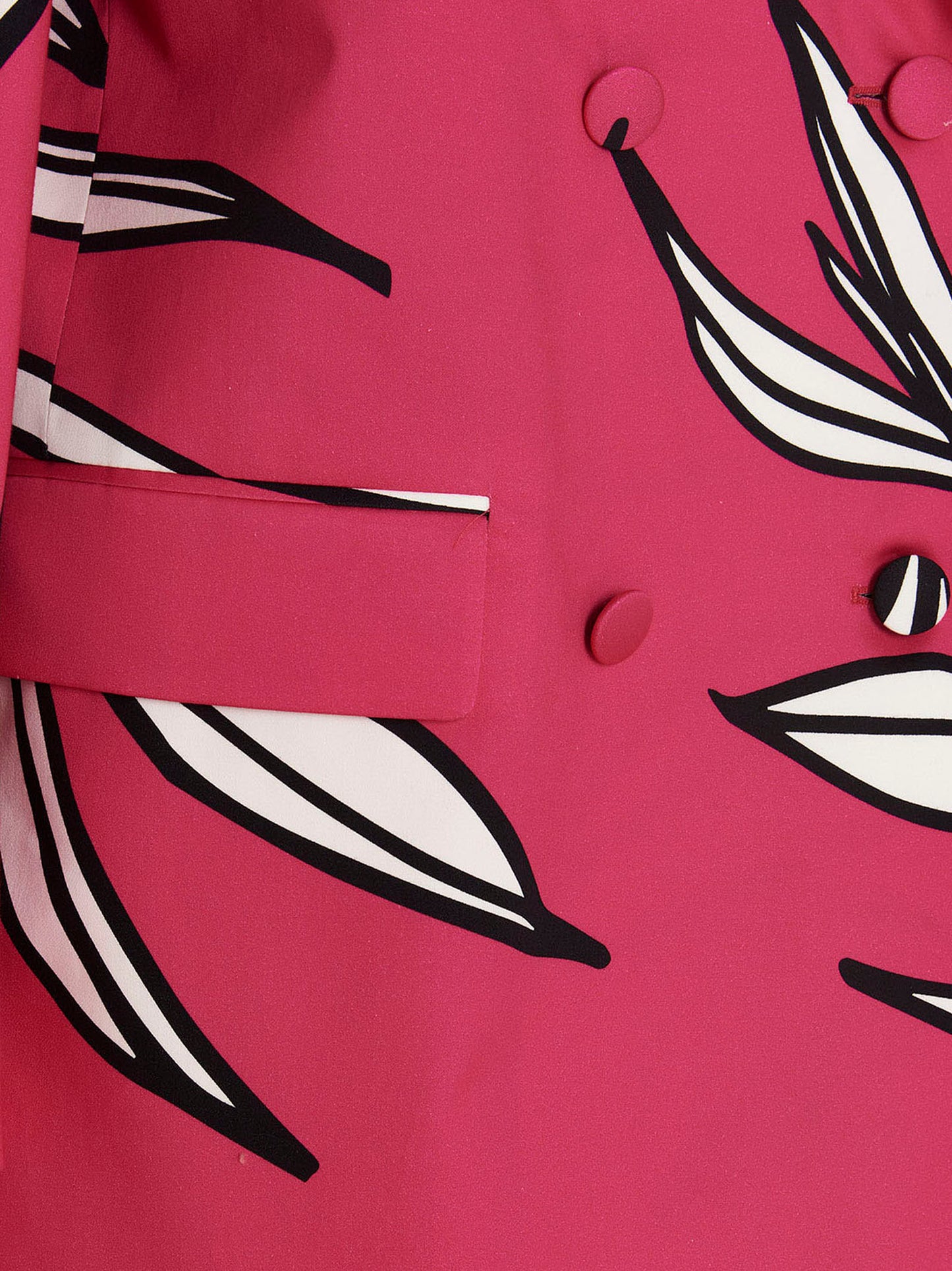 Blazer by ROCHAS for women in cotton fuchsia, floral & print showcases a polished silhouette, highlighted by a refined and polished for a sophisticated finish.