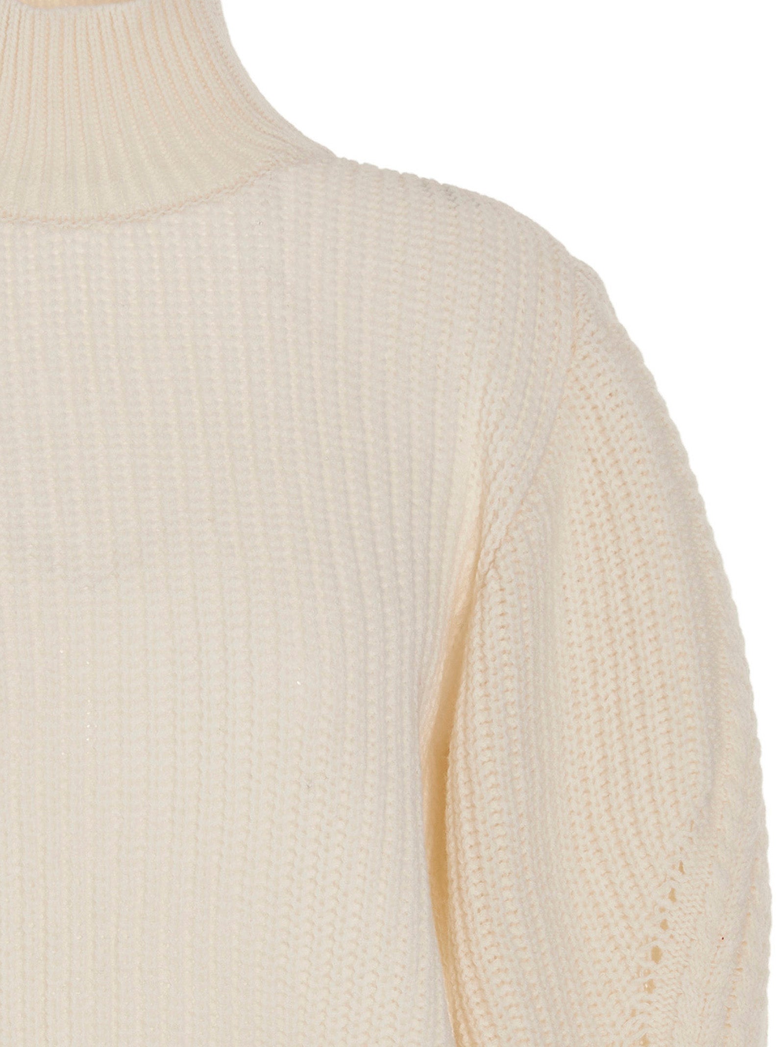 Cardigan by MIXIK for women in wool white features an crisp silhouette, showcasing a sophisticated and detail for a truly crisp finish.