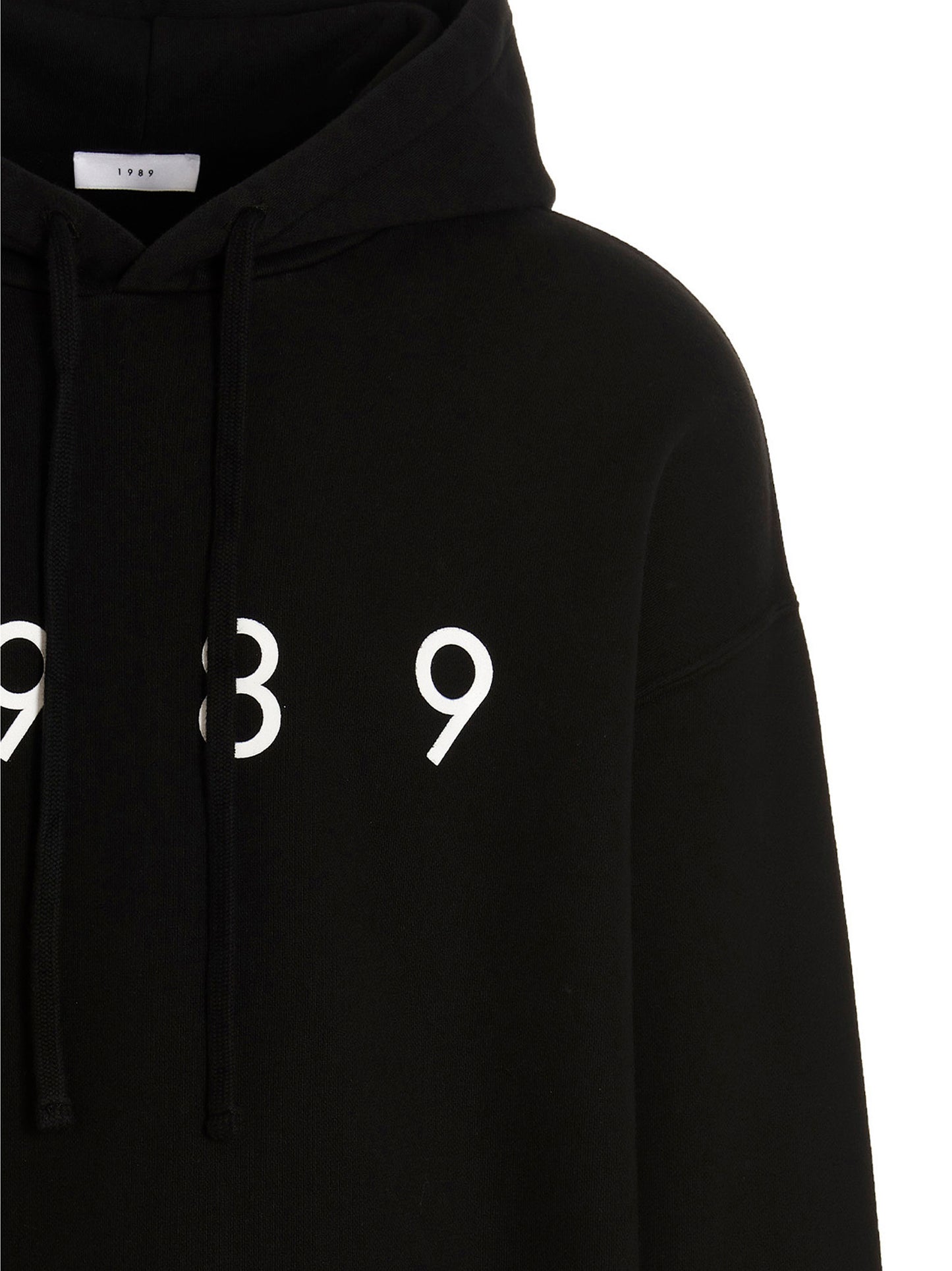 Sweatshirt Hoodie by 1989 Studio for men in cotton black & print showcases a city-ready silhouette, artfully detailed with a signature hooded neckline and for a city-ready finish.