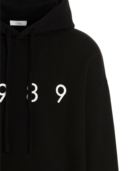 Sweatshirt Hoodie by 1989 Studio for men in cotton black & print showcases a city-ready silhouette, artfully detailed with a signature hooded neckline and for a city-ready finish.
