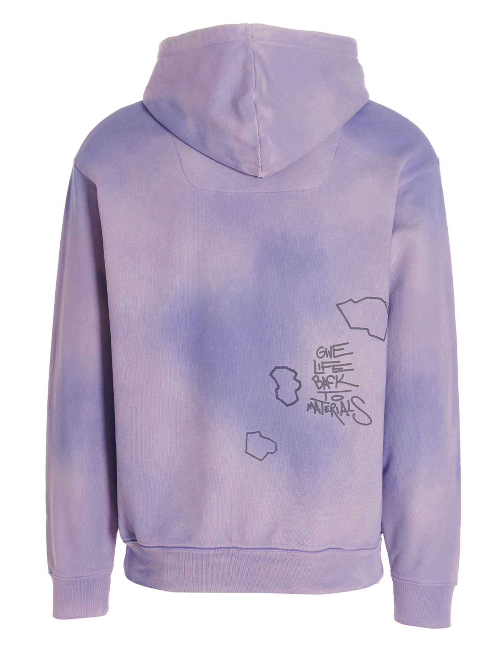 Sweatshirt Hoodie by Objects IV Life for men in cotton purple & print features a authentic silhouette, showcasing a sophisticated hooded neckline and authentic detail for a refined finish.