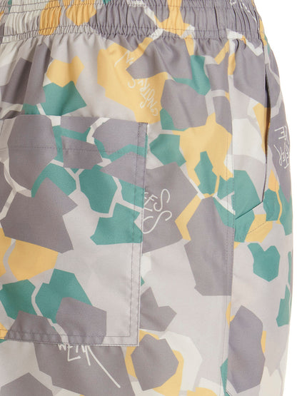 Short Trousers by Objects IV Life for men in polyethylene multicolor & print features an sartorial luxe and short, defined by a sartorial luxe for a sophisticated, premium silhouette.