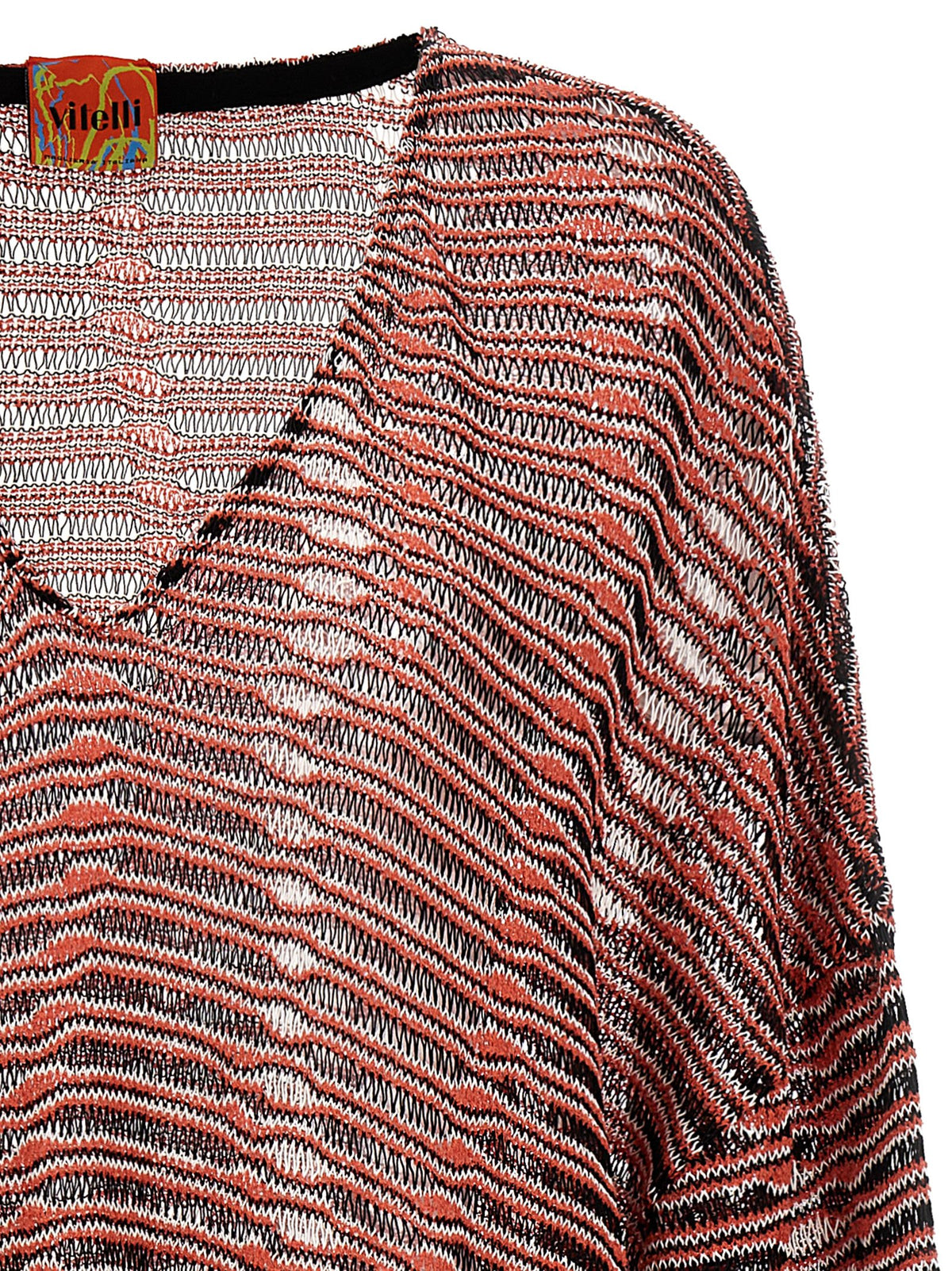 Cardigan by VITELLI for men in organic cotton & polyamide multicolor, patterned & jacquard showcases a luxurious silhouette, meticulously detailed with a sophisticated v-neck neckline and for a refined finish.