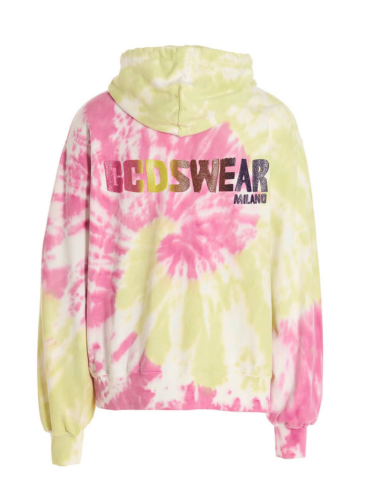 Sweatshirt Hoodie by GCDS for men in cotton multicolor, tie-dye & print features a edgy silhouette, detailed with a edgy hooded neckline and for a refined finish.