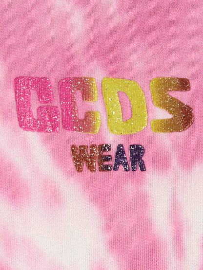 Sweatshirt Hoodie by GCDS for men in cotton multicolor, tie-dye & print features an avant-garde silhouette, showcasing a sophisticated and detail for a truly avant-garde finish.