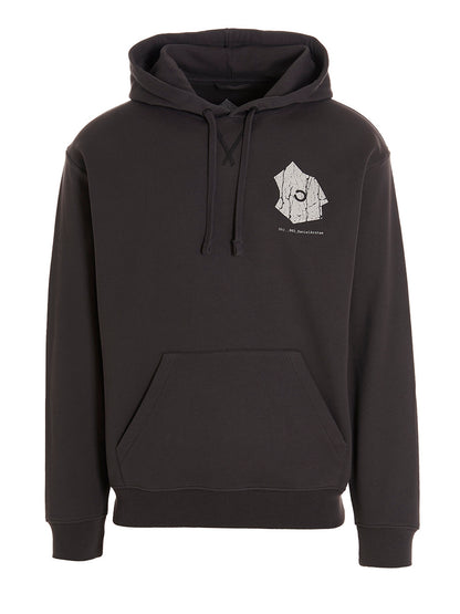 Sweatshirt Hoodie by Objects IV Life for men in cotton gray & print showcases a city-ready silhouette, artfully detailed with a signature hooded neckline and for a city-ready finish.