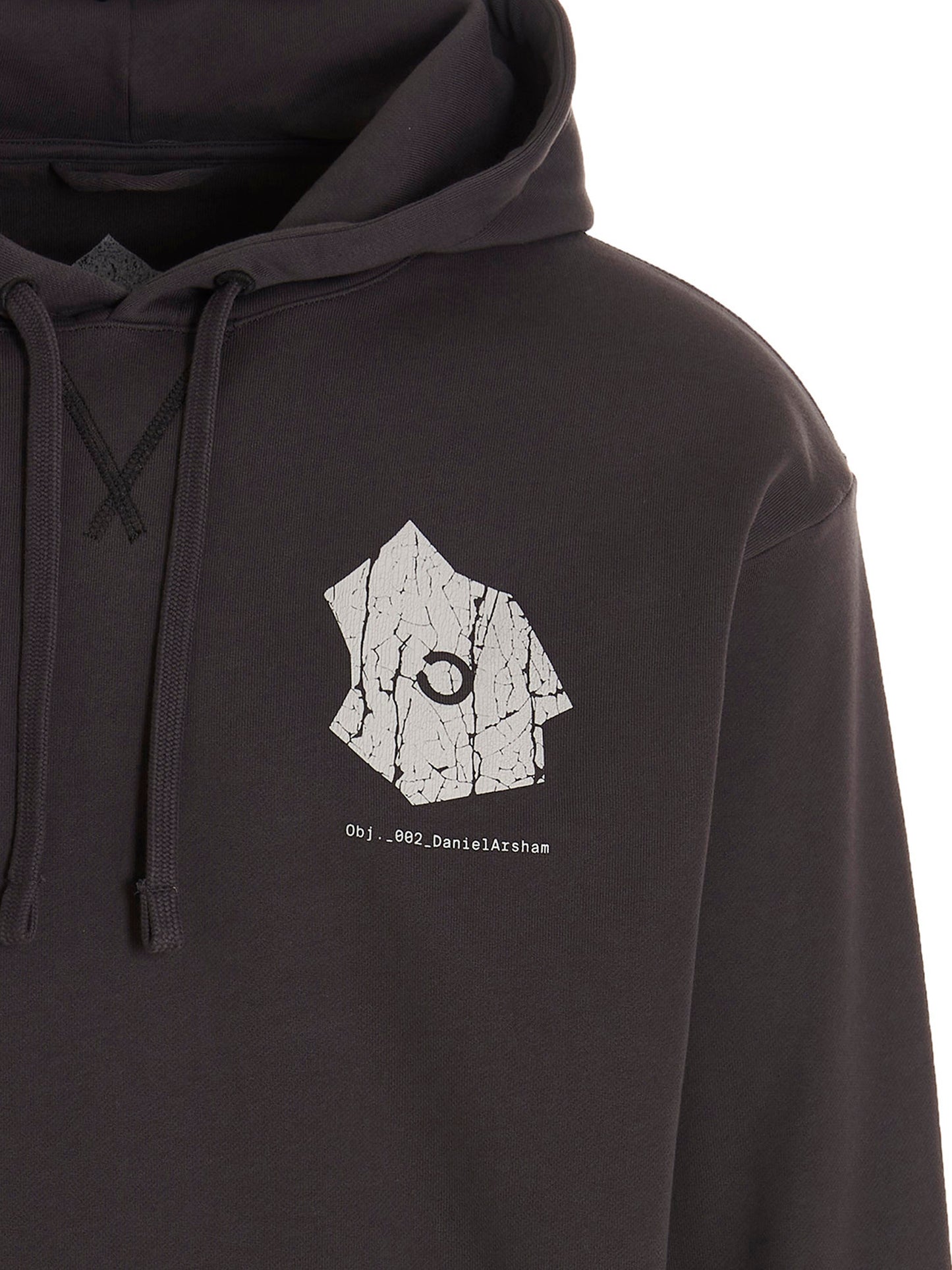 Sweatshirt Hoodie by Objects IV Life for men in cotton gray & print features an luminous silhouette, showcasing a sophisticated hooded neckline and for a truly luminous look.