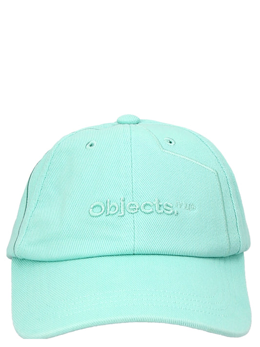 Baseball Cap by Objects IV Life for men in cotton bicolour & green features an artisanal silhouette, showcasing the artisanal Cotton Baseball Cap design with a refined, artisanal finish.