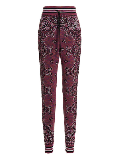 Joggers by Amiri for women in cotton purple & patterned features an sophisticated and with a precise long, creating a sophisticated and sophisticated silhouette.