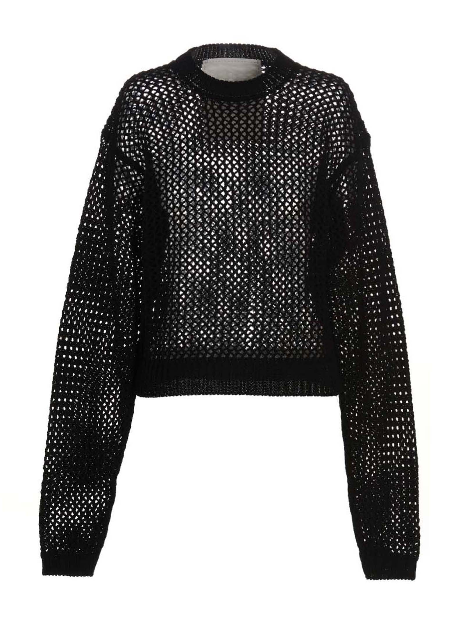 Cardigan by RAMAEL for women in cotton black presents a textural silhouette, artfully finished with a textural and for a sophisticated, textural look.