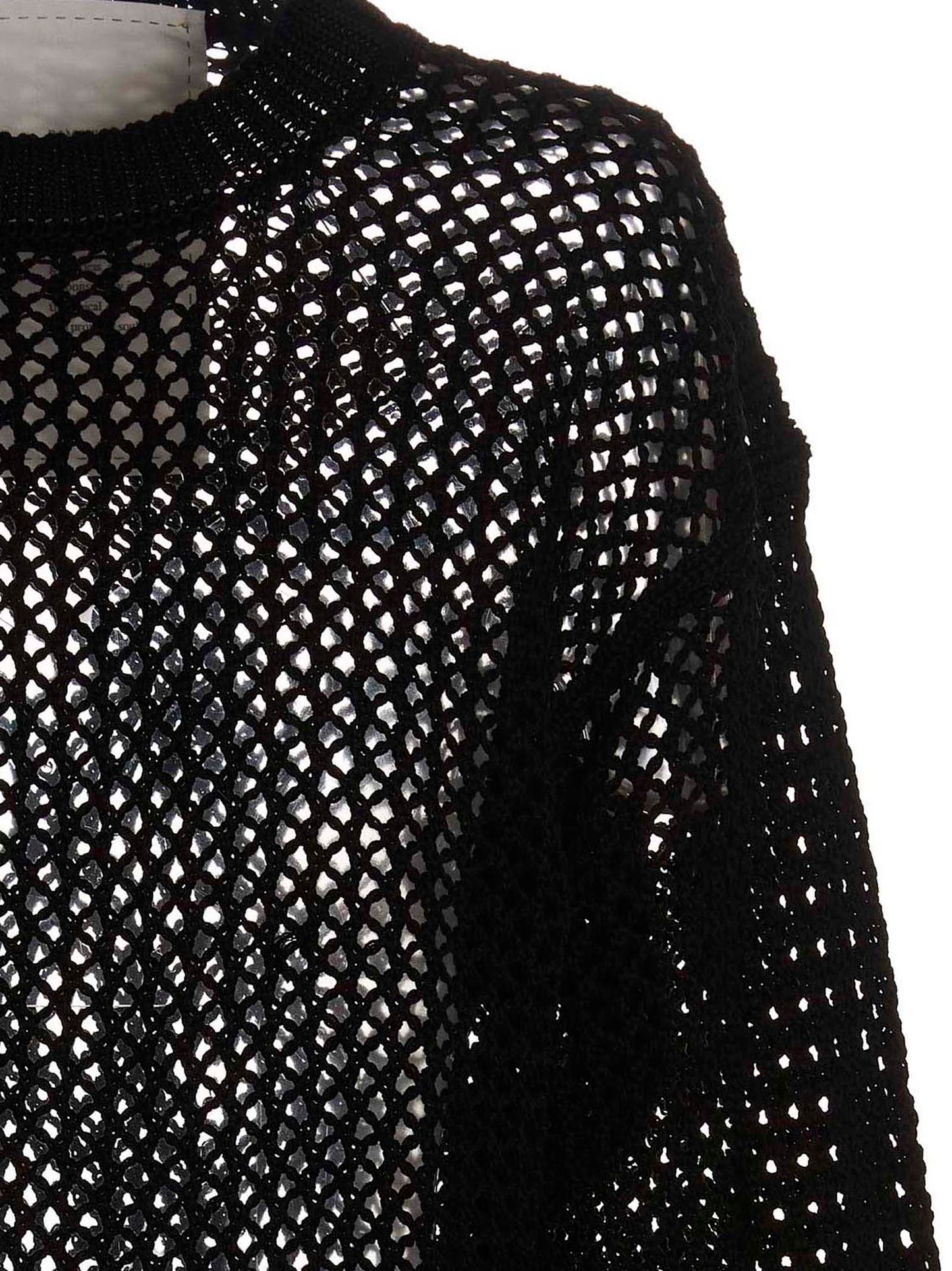 Cardigan by RAMAEL for women in cotton black showcases a luxurious silhouette, meticulously detailed with a sophisticated and for a refined finish.