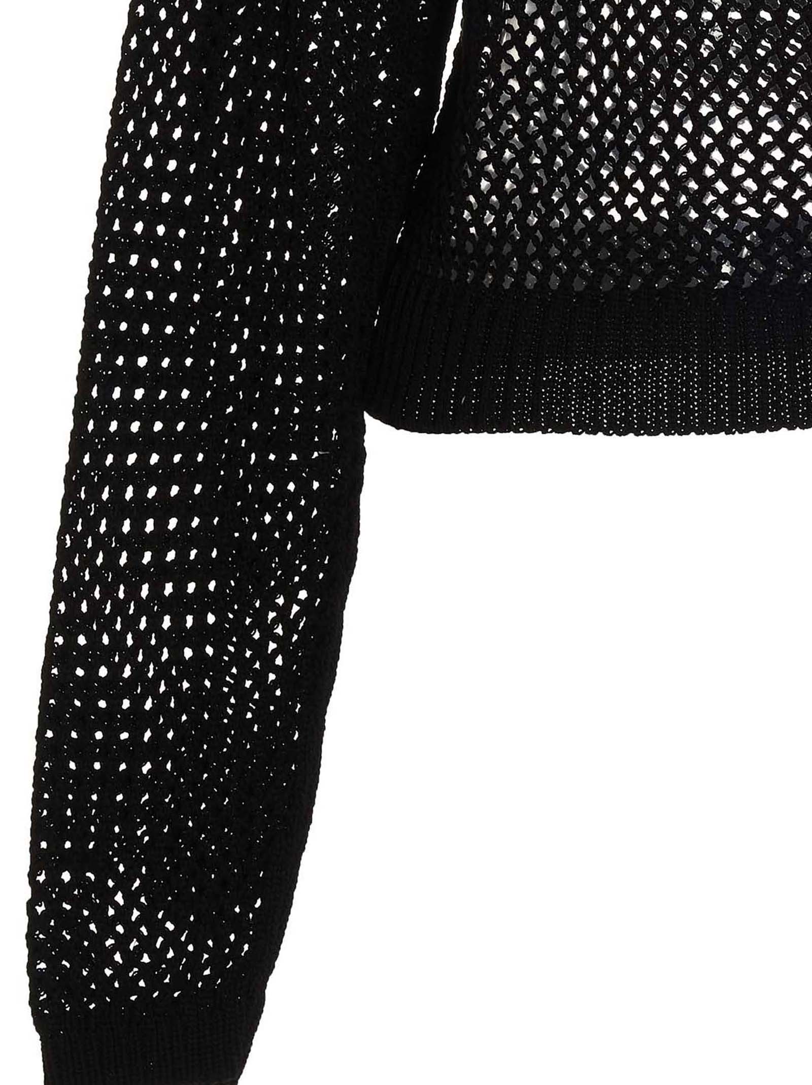 Cardigan by RAMAEL for women in cotton black features an crisp silhouette, showcasing a sophisticated and detail for a truly crisp finish.