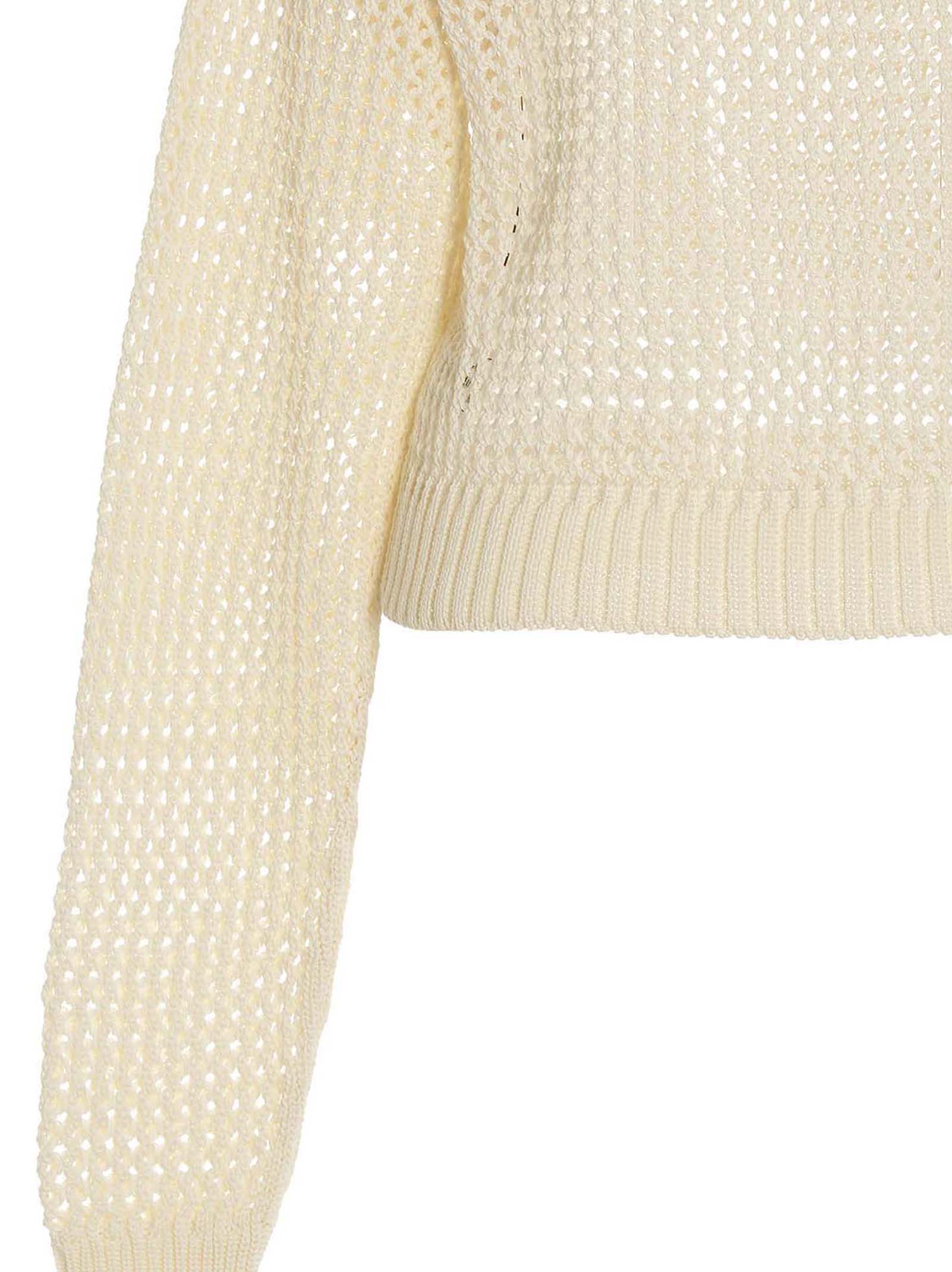 Cardigan by RAMAEL for women in cotton white features an impeccable silhouette, showcasing a sophisticated and detail for a truly impeccable finish.