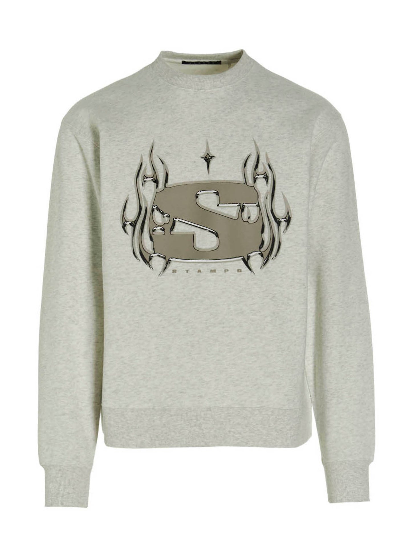 Sweatshirt by STAMPD for men in polyester cotton gray & print features an magnificent silhouette, showcasing a sophisticated and detail for a truly magnificent finish.