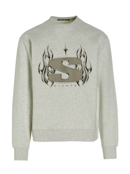 Sweatshirt by STAMPD for men in polyester cotton gray & print features an magnificent silhouette, showcasing a sophisticated and detail for a truly magnificent finish.