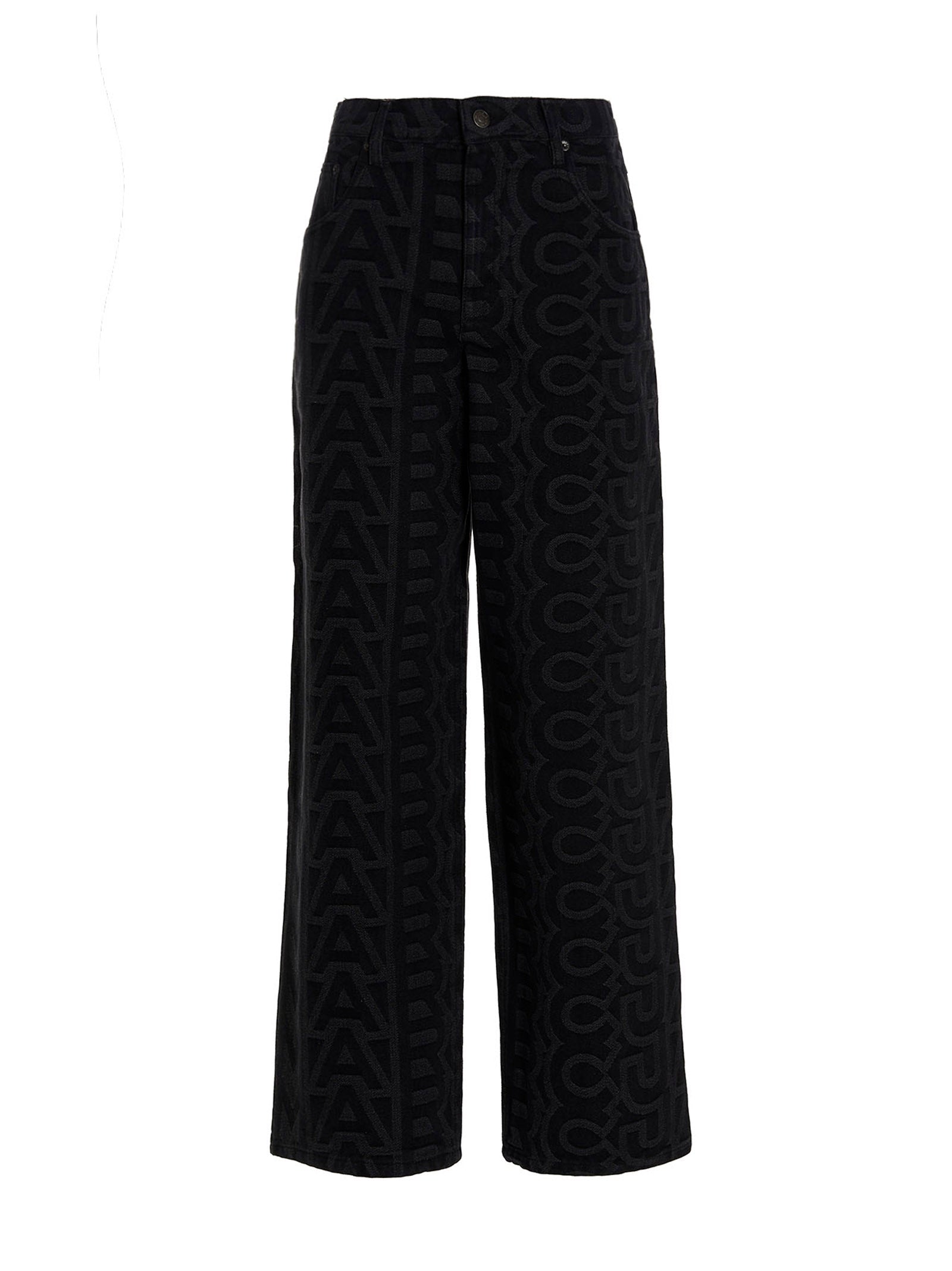 Jeans by Marc Jacobs for women in polyester cotton denim black, patterned & monogram features a refined silhouette with a refined , defined by a and a refined long for a refined finish.