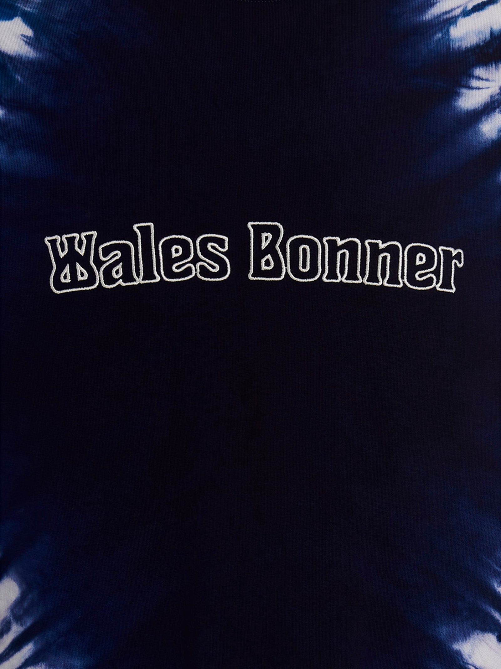 Sweatshirt by WALES BONNER for men in cotton blue & tie-dye features a unrivaled silhouette with a refined and unrivaled detailing for a sophisticated look.