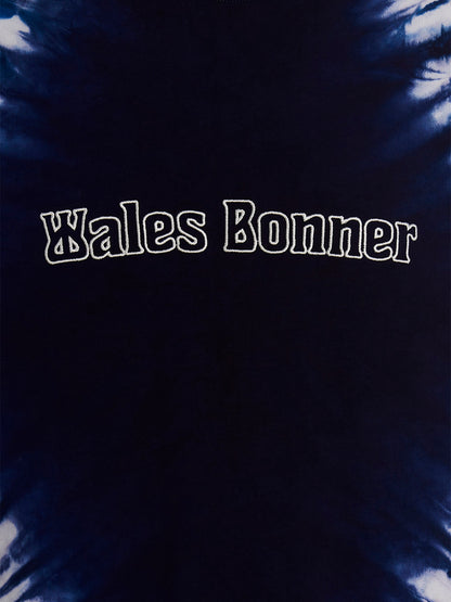 Sweatshirt by WALES BONNER for men in cotton blue & tie-dye features a unrivaled silhouette with a refined and unrivaled detailing for a sophisticated look.