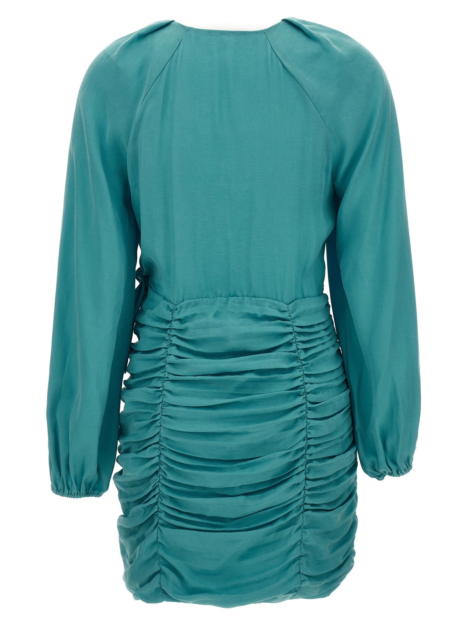 Skirt by Ungaro for women in light-blue features a sublime silhouette, showcasing the sublime design of the Flow Women's Lyocell Mini Skirt in a sophisticated mini.