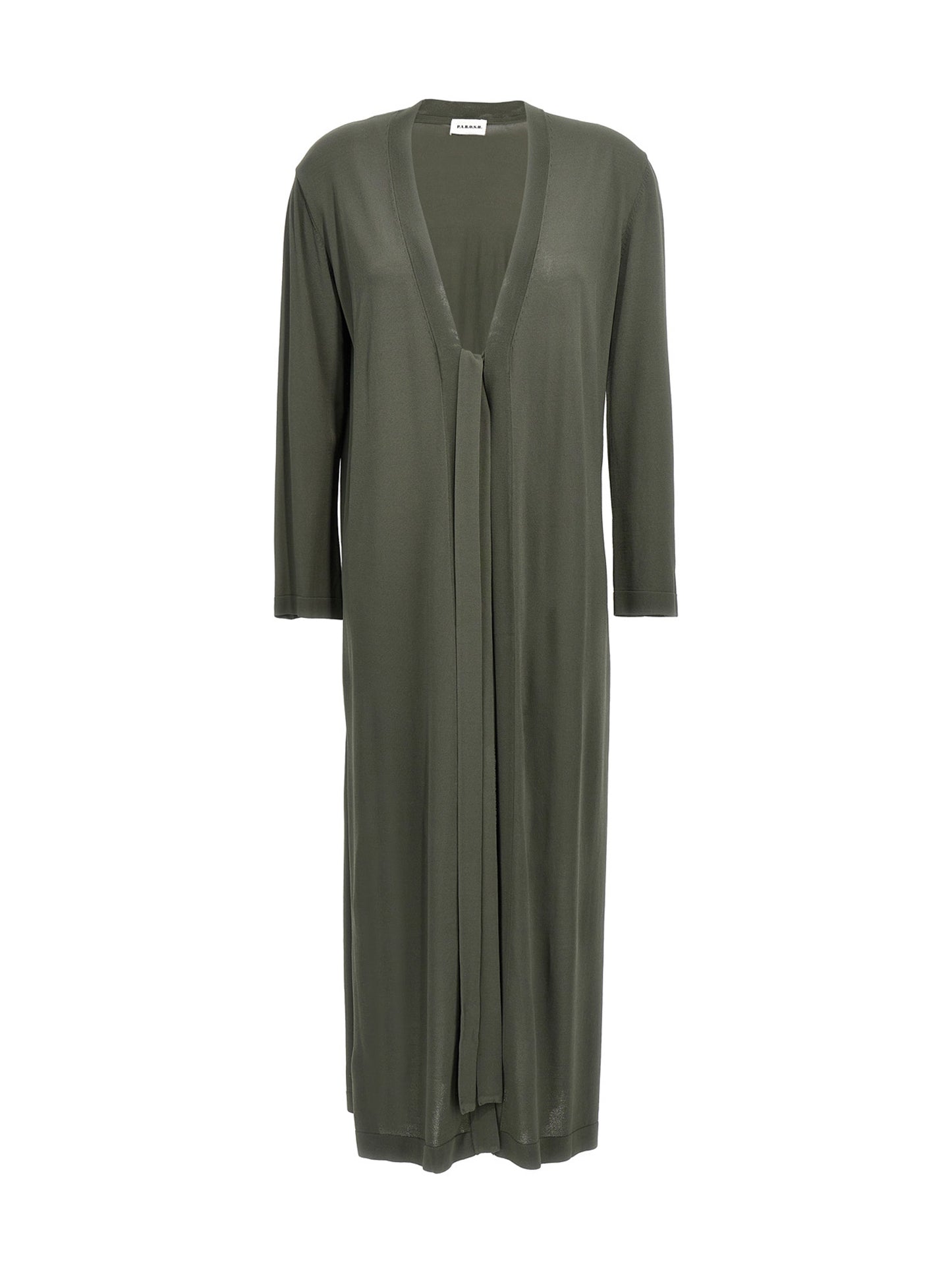 Cardigan by P.A.R.O.S.H. for women in polyamide viscose bicolour & green features an impeccable silhouette, showcasing a sophisticated and long-sleeve detail for a truly impeccable finish.