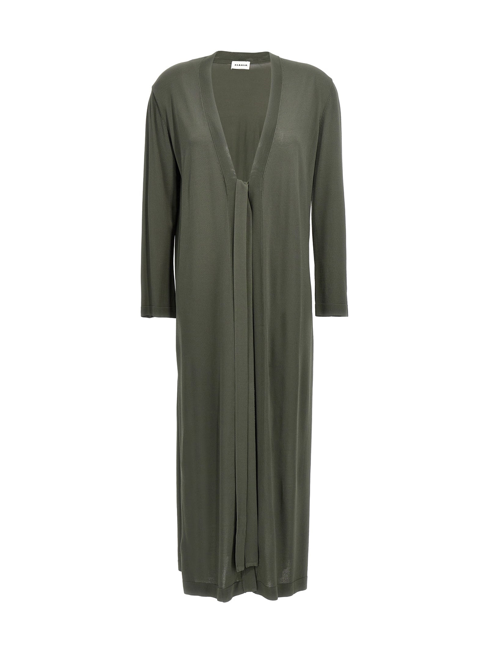 Cardigan by P.A.R.O.S.H. for women in polyamide viscose bicolour & green features an impeccable silhouette, showcasing a sophisticated and long-sleeve detail for a truly impeccable finish.