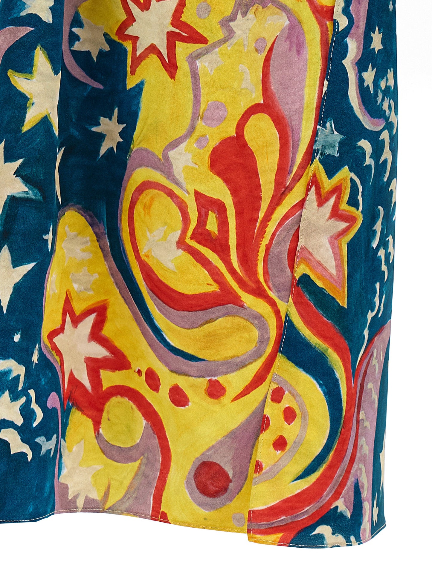 Dress by Marni for women in viscose multicolor & print features an magnificent silhouette, artfully detailed with a magnificent and that flows into an magnificent long.