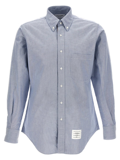 Thom Browne Blue Cotton Blouse