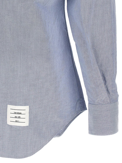 Thom Browne Blue Cotton Blouse