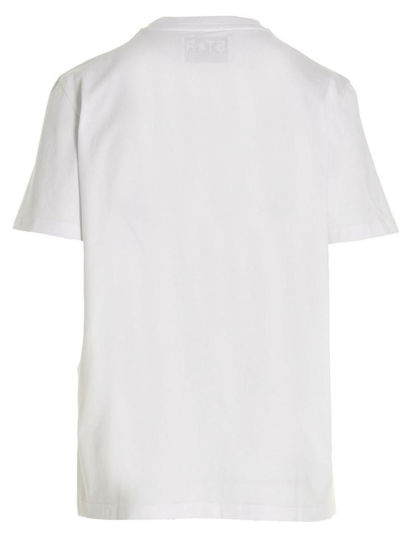 T-Shirt by Golden Goose for women in cotton white & print features an edgy silhouette, meticulously detailed with a sophisticated and crew neckline for a truly edgy finish.