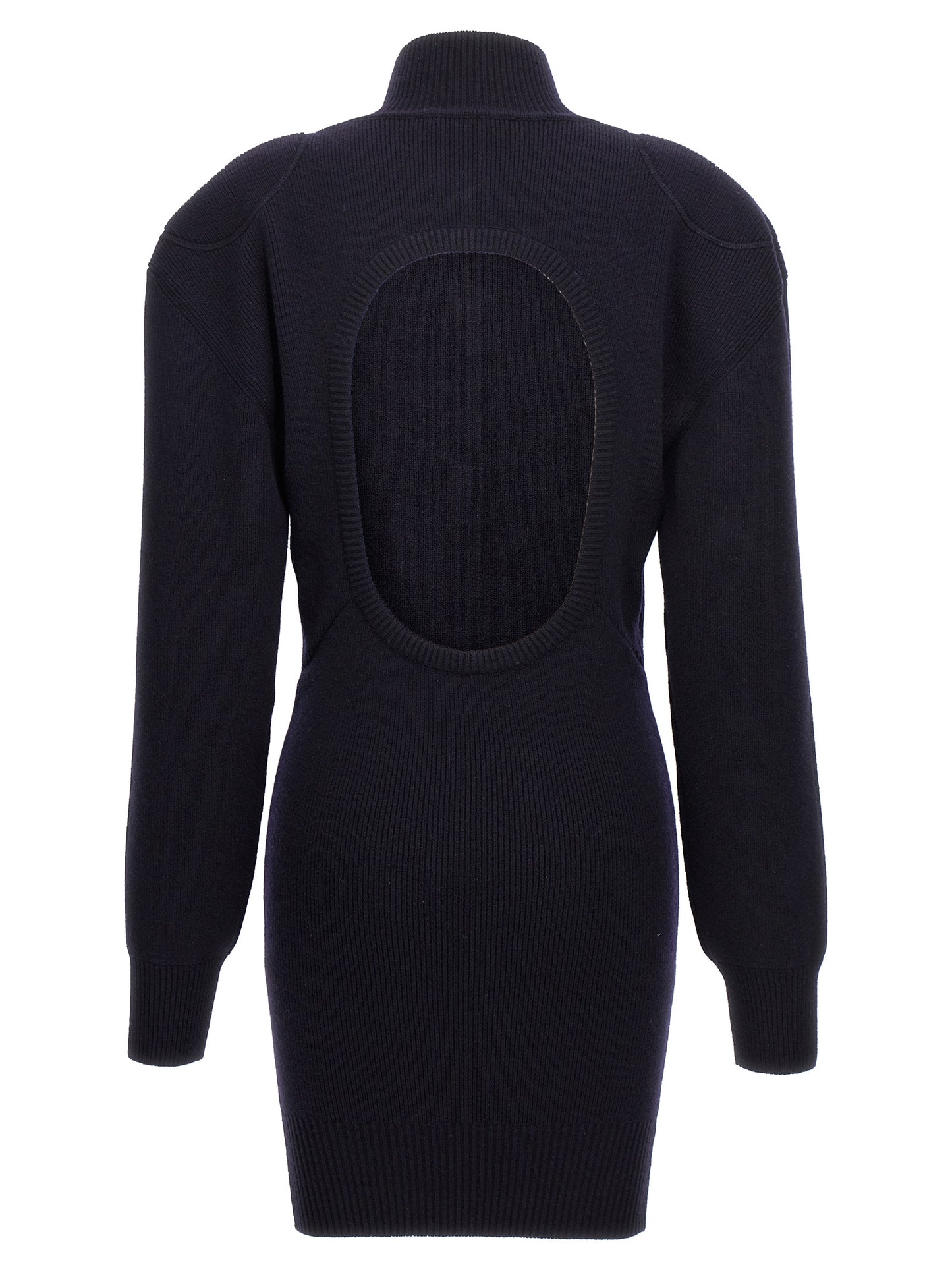 Skirt by Stella McCartney for women in polyamide wool blue showcases a sultry silhouette, elegantly defined by its midi and the sophisticated sultry design of the Women's Polyamide Wool Midi Skirt.