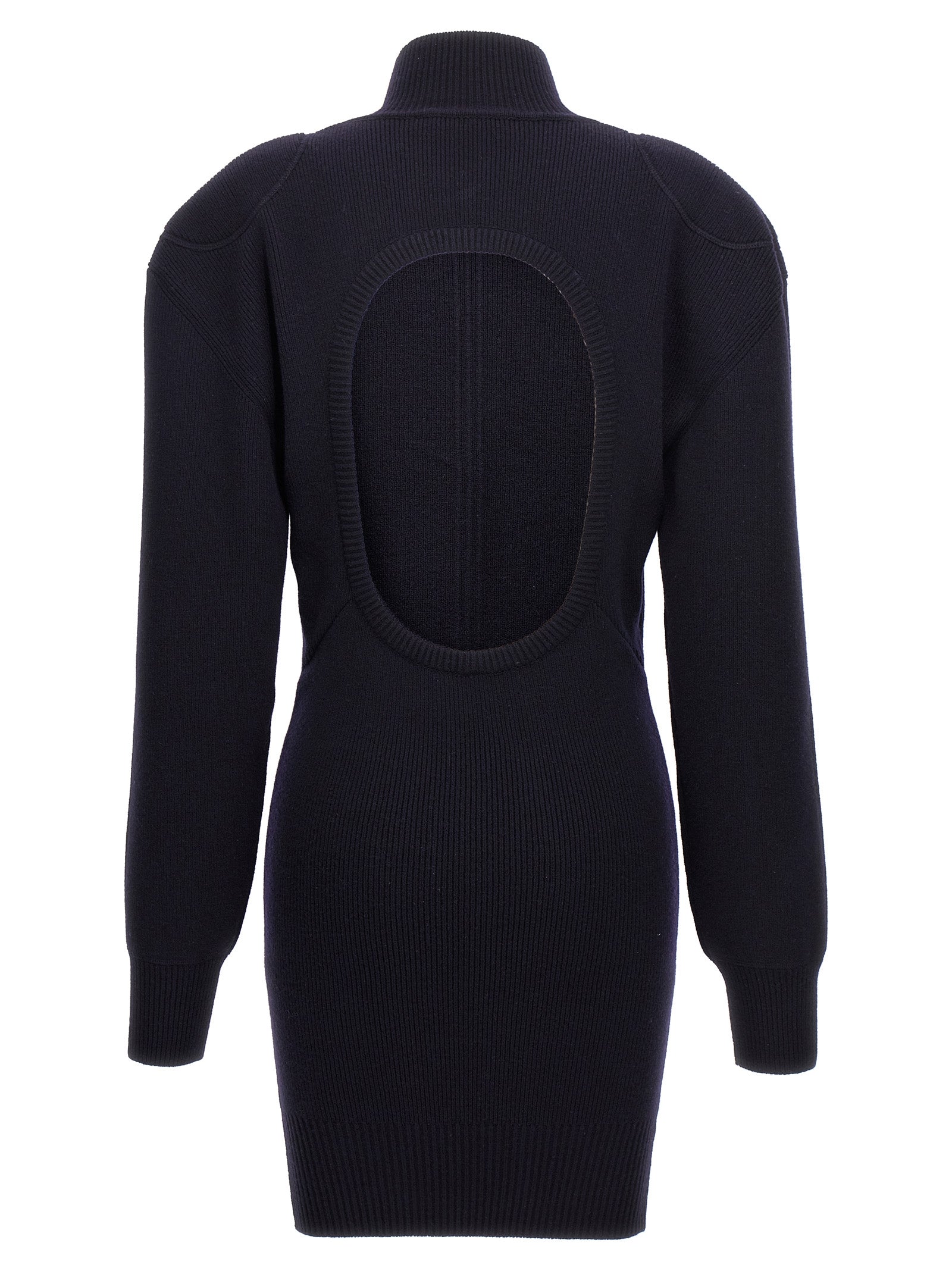 Skirt by Stella McCartney for women in polyamide wool blue showcases a sultry silhouette, elegantly defined by its midi and the sophisticated sultry design of the Women's Polyamide Wool Midi Skirt.