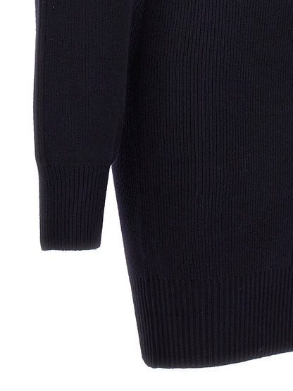 Skirt by Stella McCartney for women in polyamide wool blue features an relaxed-yet-refined silhouette that elegantly showcases the Women's Polyamide Wool Midi Skirt design and sophisticated midi.
